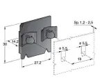 väggfäste för 3050153-box