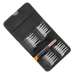 Set med precisionsskruvmejslar i fodral, 25 delar