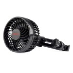 Fläkt 4,5" 12v 2-växlad nackstödsfäste amio