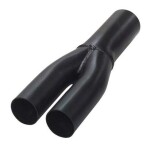 Y-rör 57,0-44,5x2 mm svart färg längd 320 mm u905745