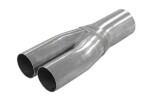 Y-rör 76,0-63,5x2 mm, rostfri längd 325 mm u907663r