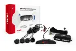 Parkeringssensorer med display 4 st svart amio