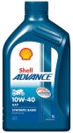halvsyntetisk shell advance 4t ax7 10w40 1l sm/ma2 halvsyntetisk