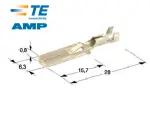 Terminal 6,3 amp 0,8-2,1mm2 platt