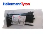 Hellermann plastveke 100 st. 150x3,5 svart