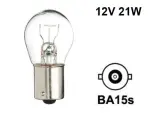 glödlampa med metallfot 12v p21w, ba15s