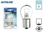 Ett par glödlampor med metallfot 12v p21w,  ba15s