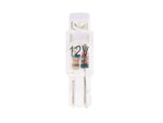 Led-lampa 12v t5 (med glasfot) vit