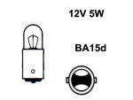 Glödlampa med metallfot 12v r5w, ba15d