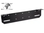 Extra ljusram 389mm bakom registreringsskylt, svart