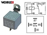 Relä 12v 20/30a med 5 plintar. med diod 12v