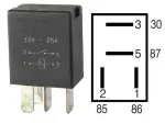 Mikrorelä 12v 20a med 4 plintar
