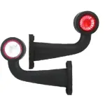 Markeringsljus led höger.pun/val. 90°/l:181, kabel 0,45m
