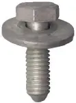 skruv m6 x 20 dacromet silver. 20 st.