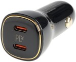 cigarettändaruttag snabbladdare 2x usb-c 3a/max 60w. 12v/24v wayme