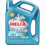 halvsyntetisk oljeskal 10w-40 helix diesel / hx7 4l