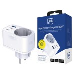 laddare 30w qc PD pps 2c1a1s vit
