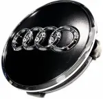 audi kapsel för oe lättmetallfälgar (8w0601170b). svart