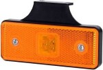 ld161 sidoljus led gul 110x41mm 12/24v kabel 0,3m med fot