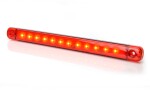 sidoljus led lång röd 9-led 12/24v (238mm) 72lm