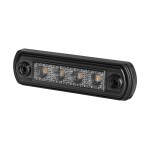 ld676 "grafit" sidoljus led gul 12/24v 110x31x15mm