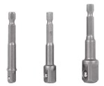 1/4" sexkantsadaptersats för chuck 3 st (1/4" - 3/8" - 1/2") trooper 10752