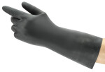 säkerhetskemikaliehandskar ansell alphatec neopren 29-500, längd 300 mm, svart, storlek 9
