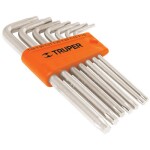 lång torx L-formad nyckelsats 7 delar t10-t40 15553