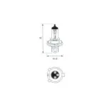 bil glödlampa h4 12v 60/55w cirkel