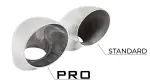 metallböj, innerdiameter: 76 mm, rostfritt stål