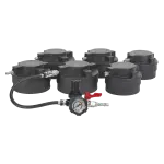 Sealey läckagetestare turbo/intercooler (lastbil), lastbil, diameter adaptrar 105-130mm