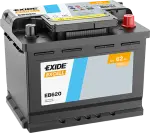 Batteri Exide Excell 62Ah 540A 242x175x190 -+ EB620