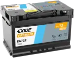 EXIDE Batteri PREMIUM *** 12V 72Ah 720A EA722
