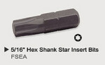 Toptul skruvmejsel bits torx 5/16" t50