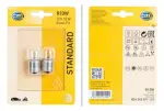 HELLA Glödlampa,  skyltbelysning STANDARD R10W 12V 10W 8GA 002 071-133