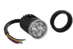 Blinker blå/röd dränkbar rund 12w led hideway
