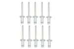 Romix (förpackning 10 st) nit aluminium (l=12mm, t=13mm, d=6,40mm); olika märken