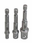 set med adaptrar för chuck 1/4 3/8 1/2 3 st