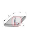 SOFIMA S 5830 A / air filter (cartridge) fits: alfa romeo 75, 90, spider 1.6/1.8/2.0 01.77-12.93