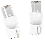 Led 12v vit t10 w5w bredstråle 2st