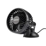 Fläkt 4,5" 24v 2-växlad med sugkoppsfäste amio